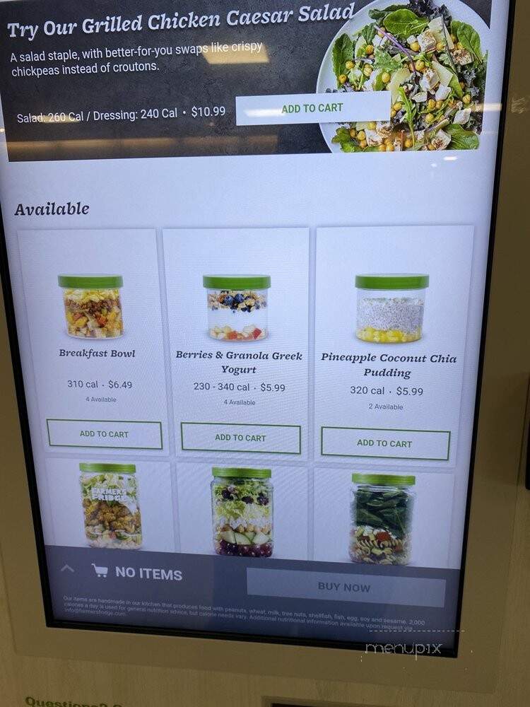 Farmer's Fridge - Queens, NY menu_pic