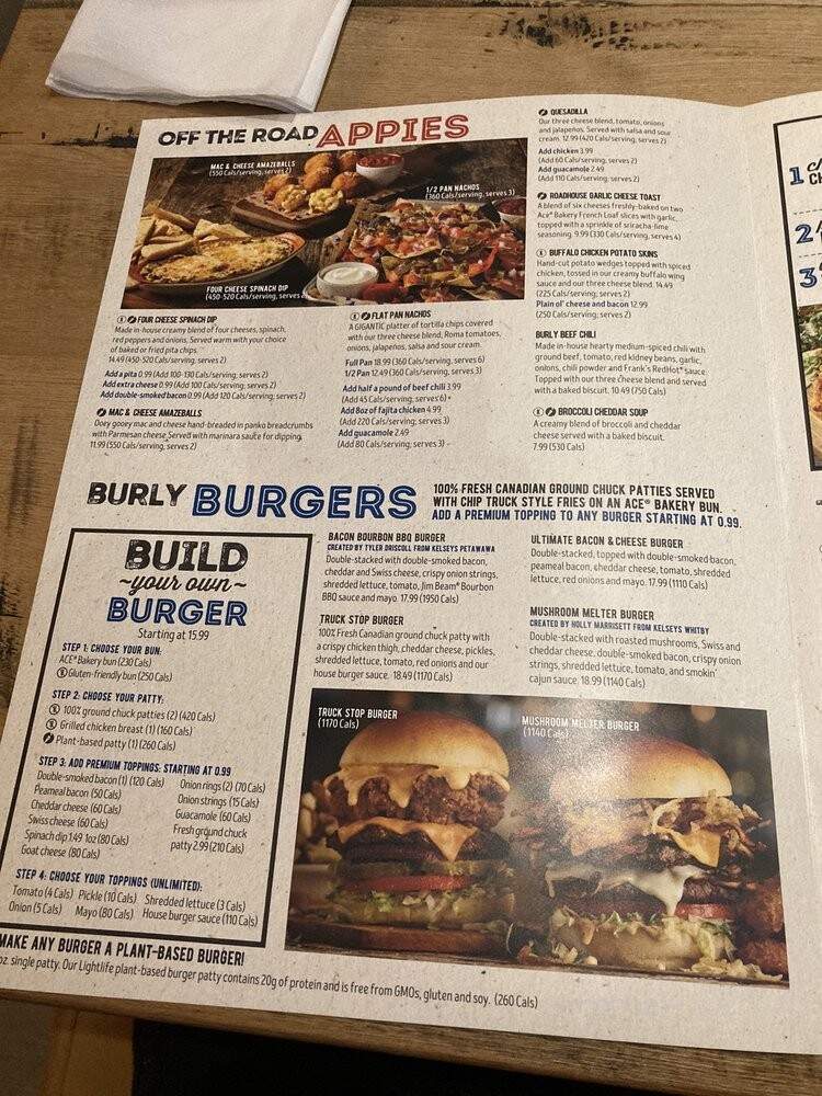 Kelseys - Mississauga, ON menu_pic