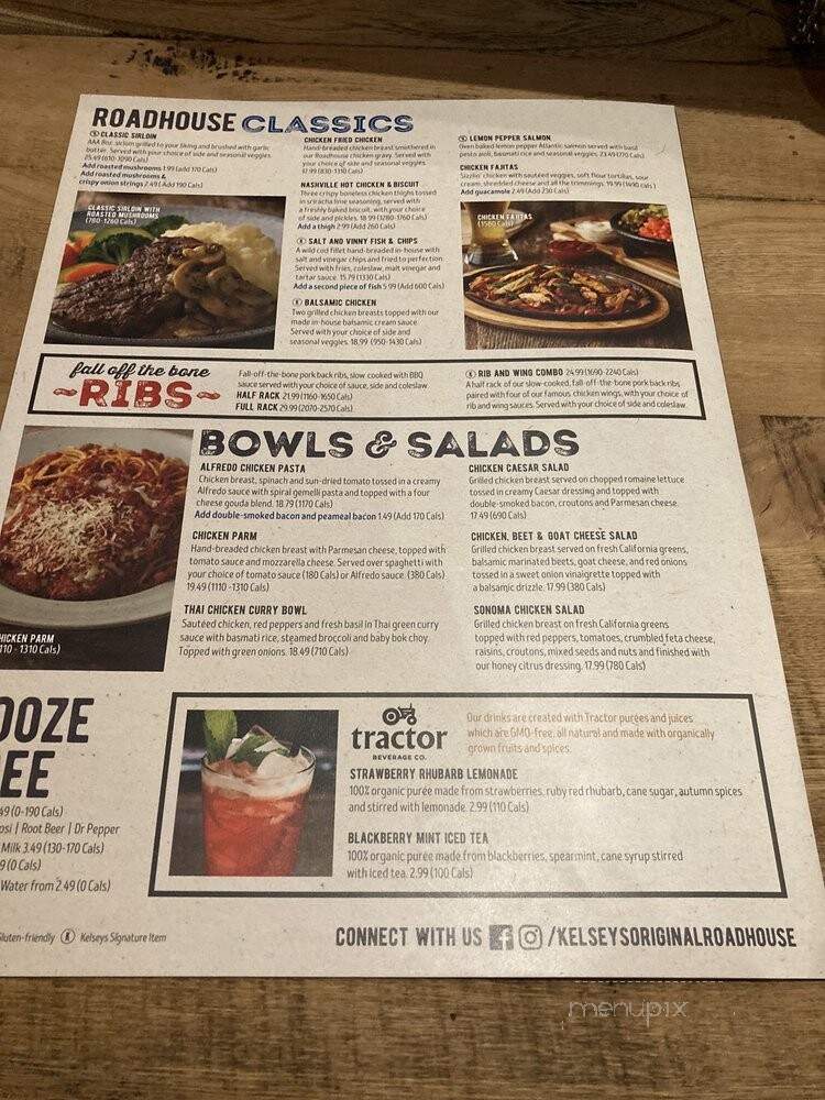 Kelseys - Mississauga, ON menu_pic