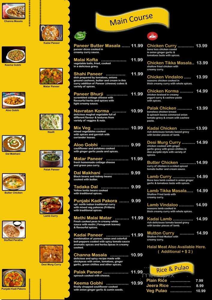 Kirpa Indian Cuisine - Bentonville, AR menu_pic