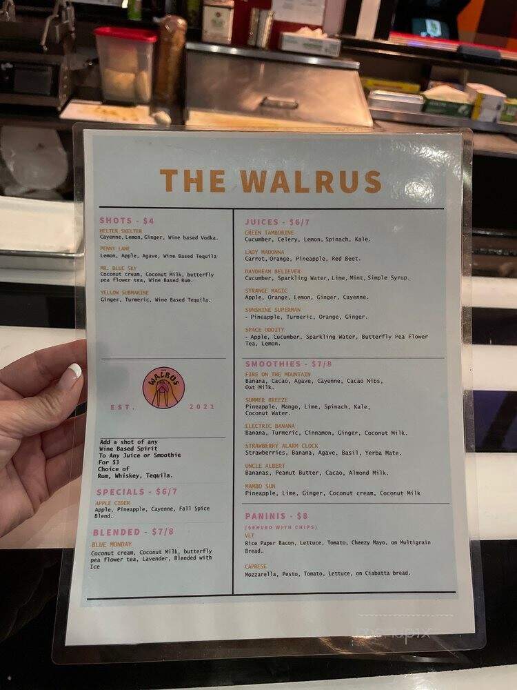 The Walrus - Jacksonville, FL menu_pic
