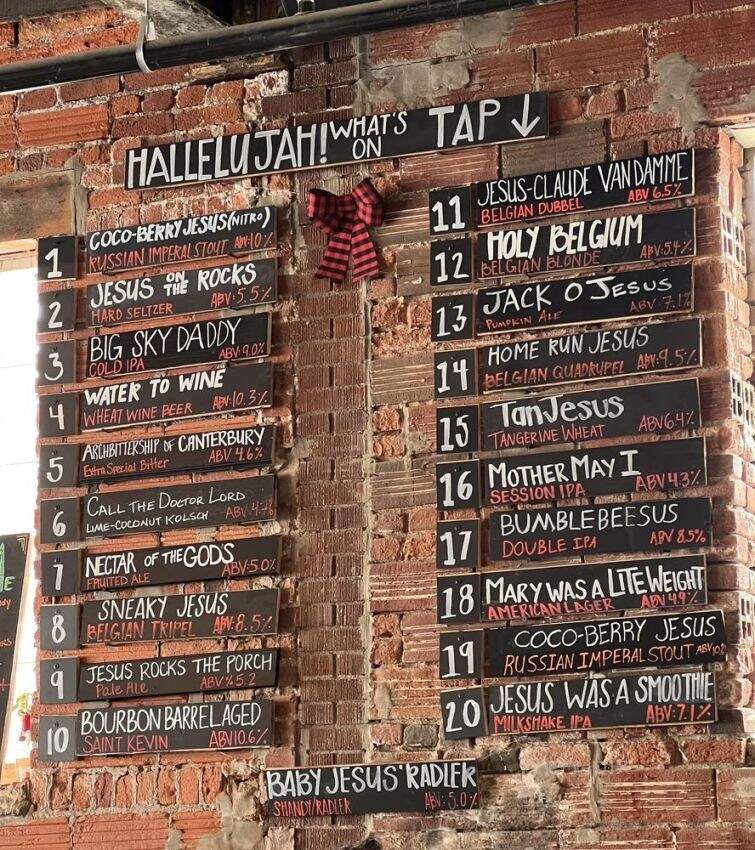 Holy Trinity Brewing - Columbus, OH menu_pic