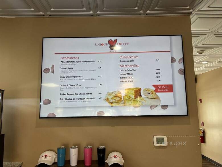Unique Coffee Cafe - Carpentersville, IL menu_pic
