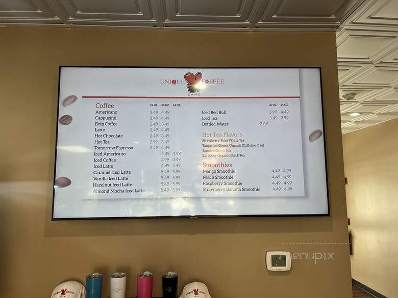Unique Coffee Cafe - Carpentersville, IL menu_pic