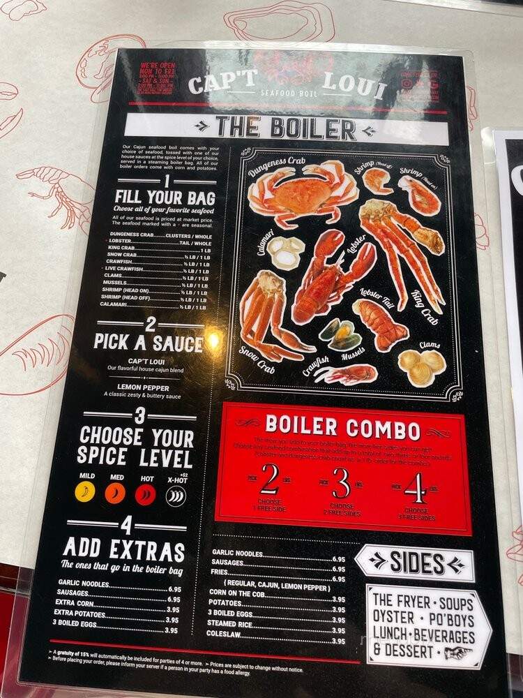 Cap't Loui - Ozone Park, NY menu_pic