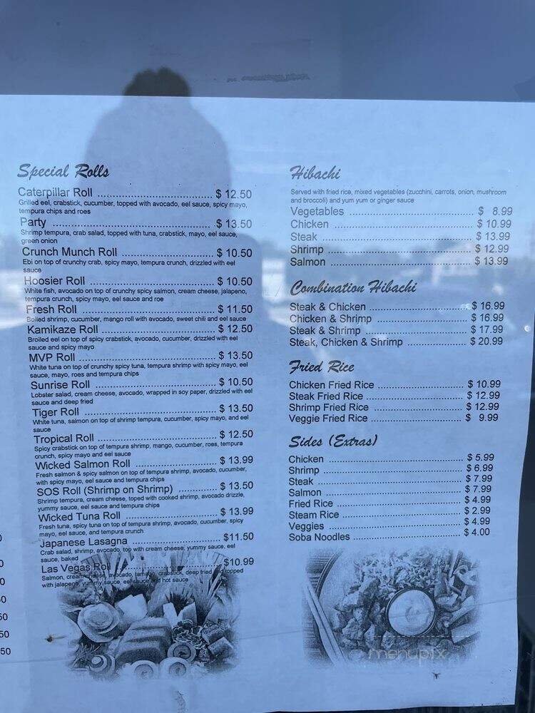 Okaya Sushi & Hibachi - Fishers, IN menu_pic