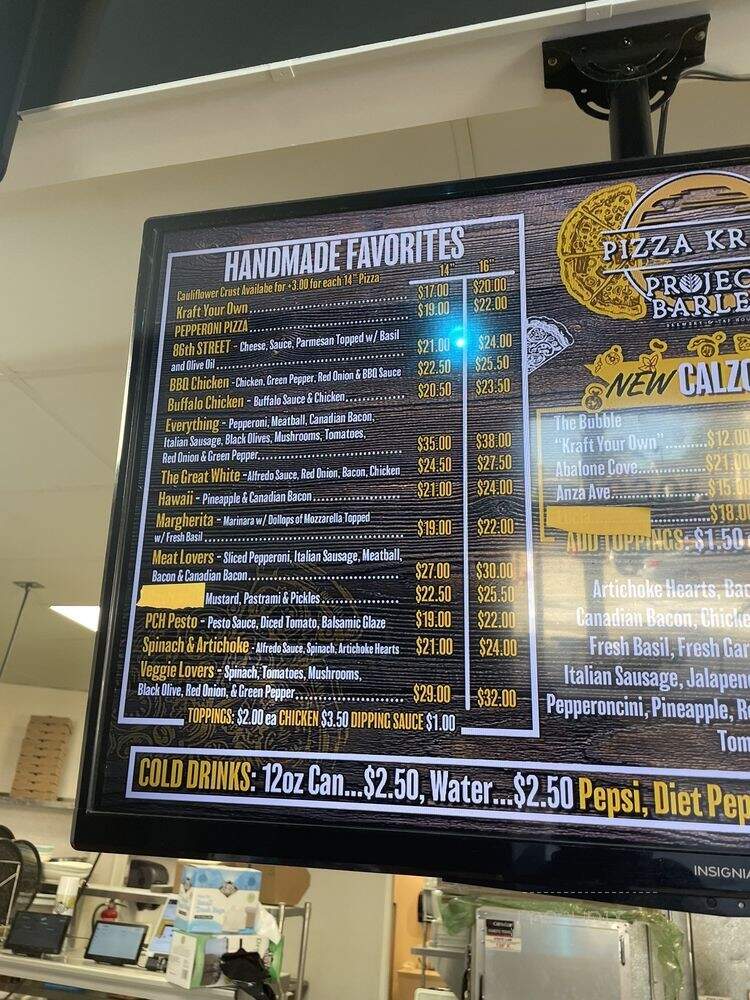 Pizza Kraft - Lomita, CA menu_pic