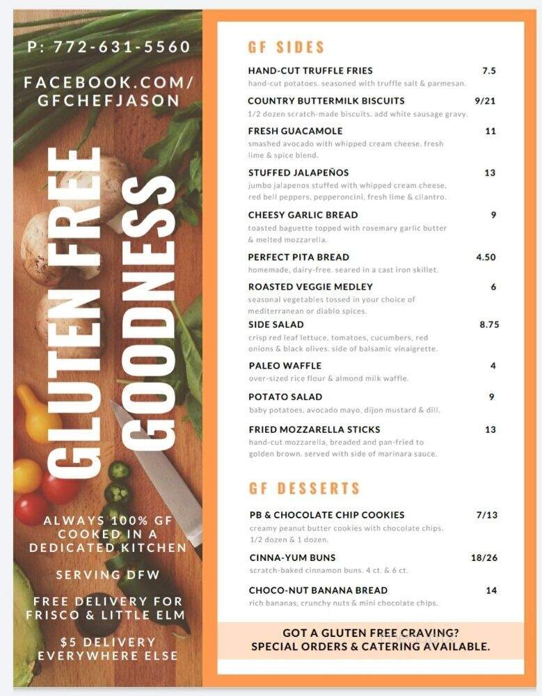 Gluten Free Goodness - Frisco, TX menu_pic