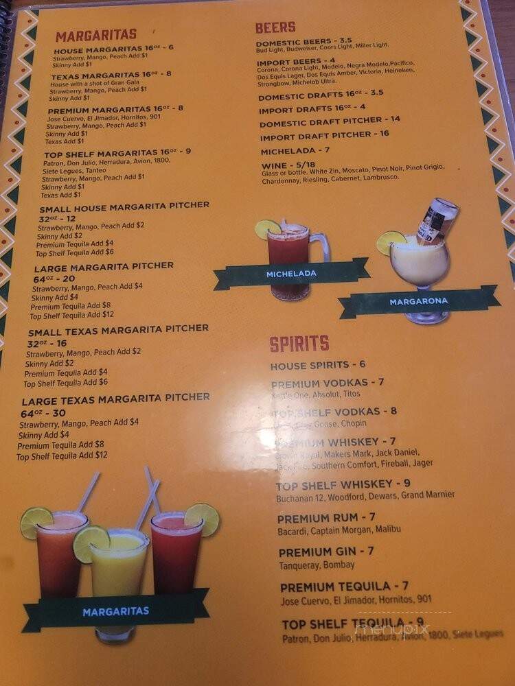 Sombreros Grill & Bar - Panama City, FL menu_pic