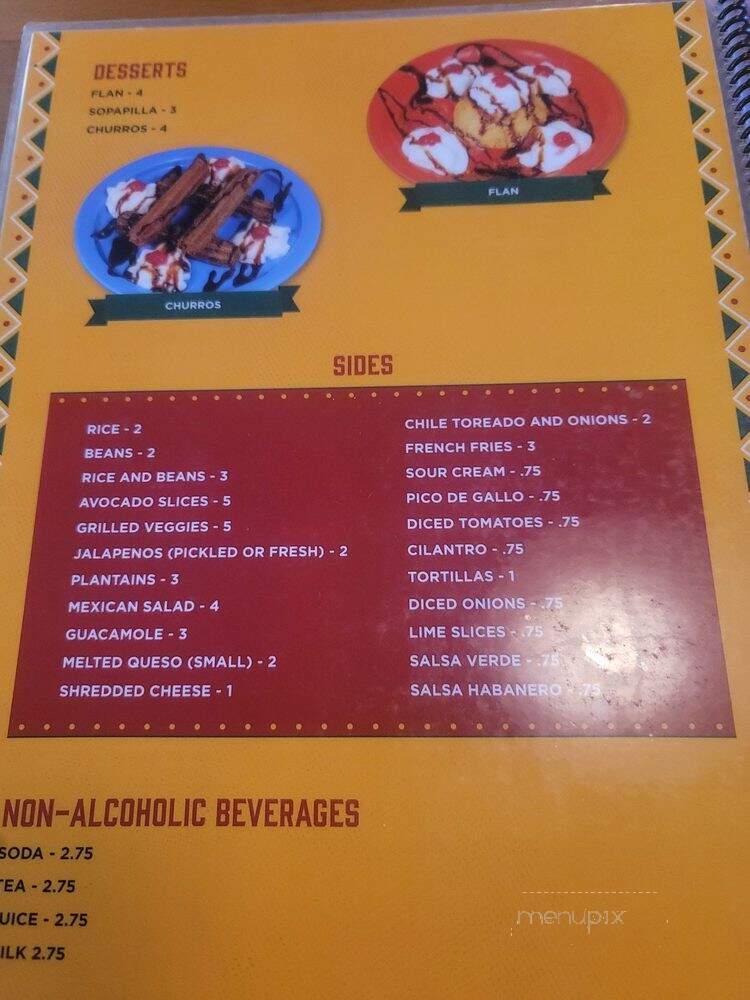Sombreros Grill & Bar - Panama City, FL menu_pic