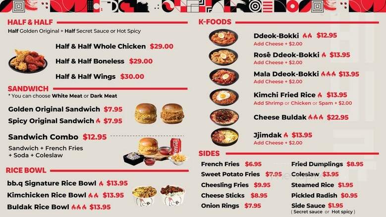 bb.q Chicken - Lowell, MA menu_pic