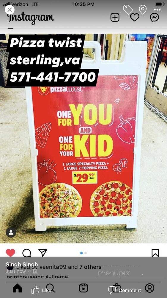 Pizza Twist - Sterling, VA menu_pic