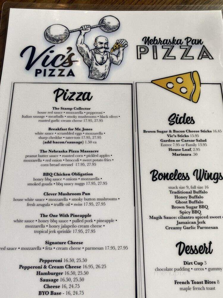 Vic's Pizza - Lincoln, NE menu_pic