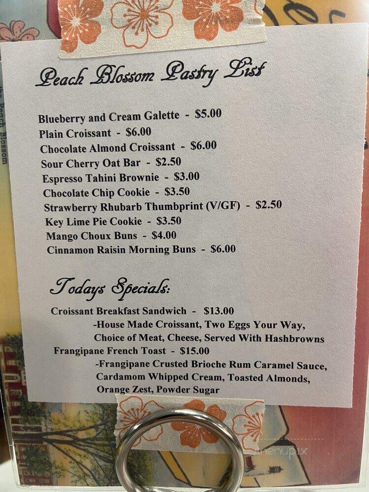 Peach Blossom Eatery - Newark, DE menu_pic