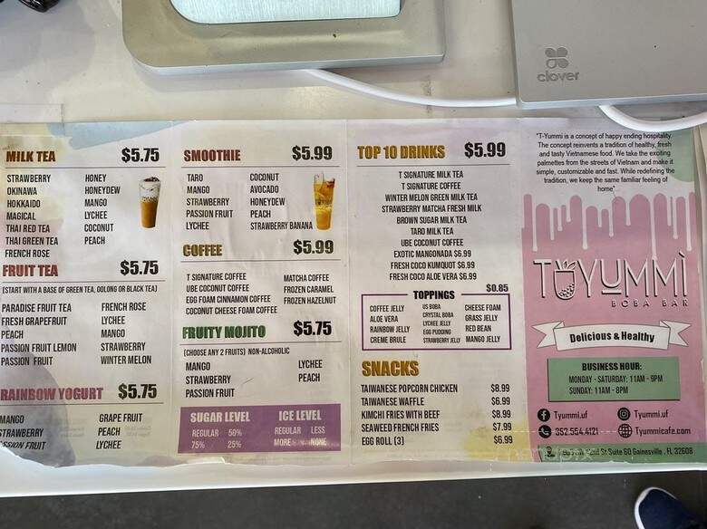 Tyummi Cafe and Pho Bowl - Gainesville, FL menu_pic