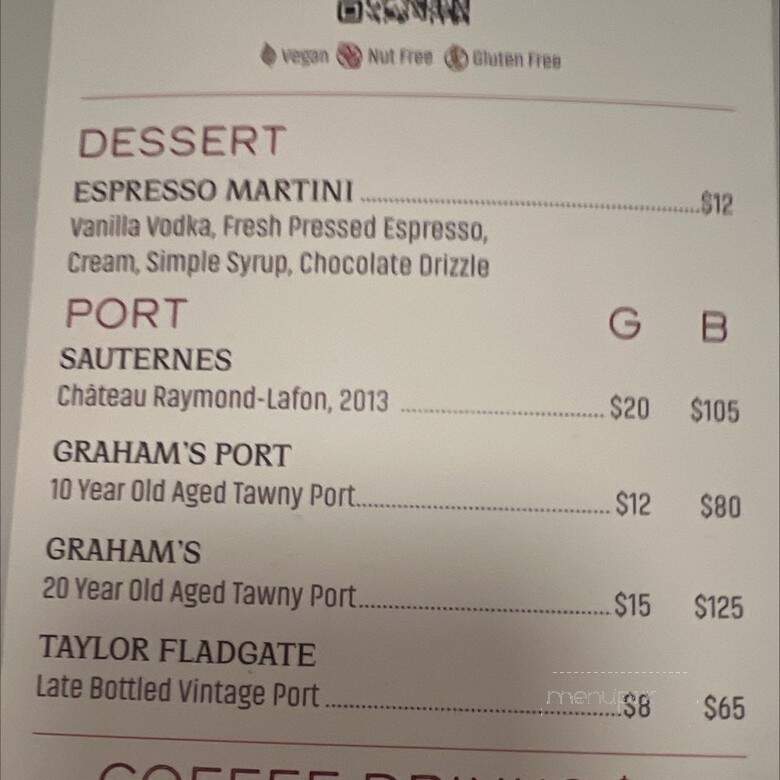 Till Neighborhood Bistro & Bar - Colorado Springs, CO menu_pic