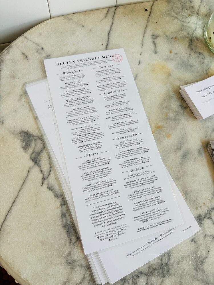 Tatte Bakery & Cafe - Washington, DC menu_pic
