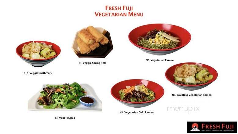 Fresh Fuji - Rohnert Park, CA menu_pic