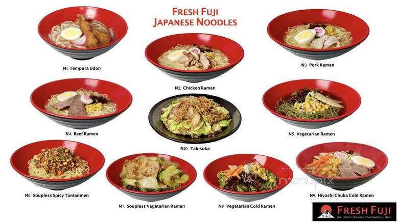 Fresh Fuji - Rohnert Park, CA menu_pic