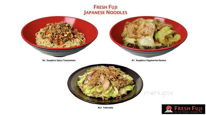 Fresh Fuji - Rohnert Park, CA menu_pic