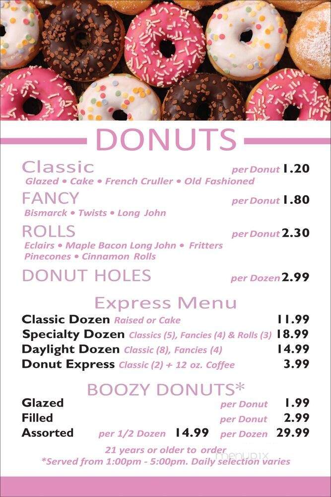 Daylight Donuts - Overland Park, KS menu_pic