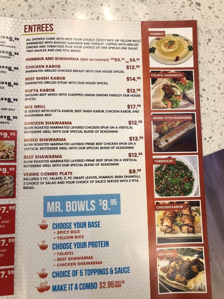 Mr Hummus - Skokie, IL menu_pic