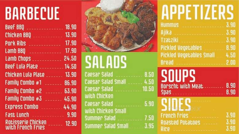 Karas - Van Nuys, CA menu_pic