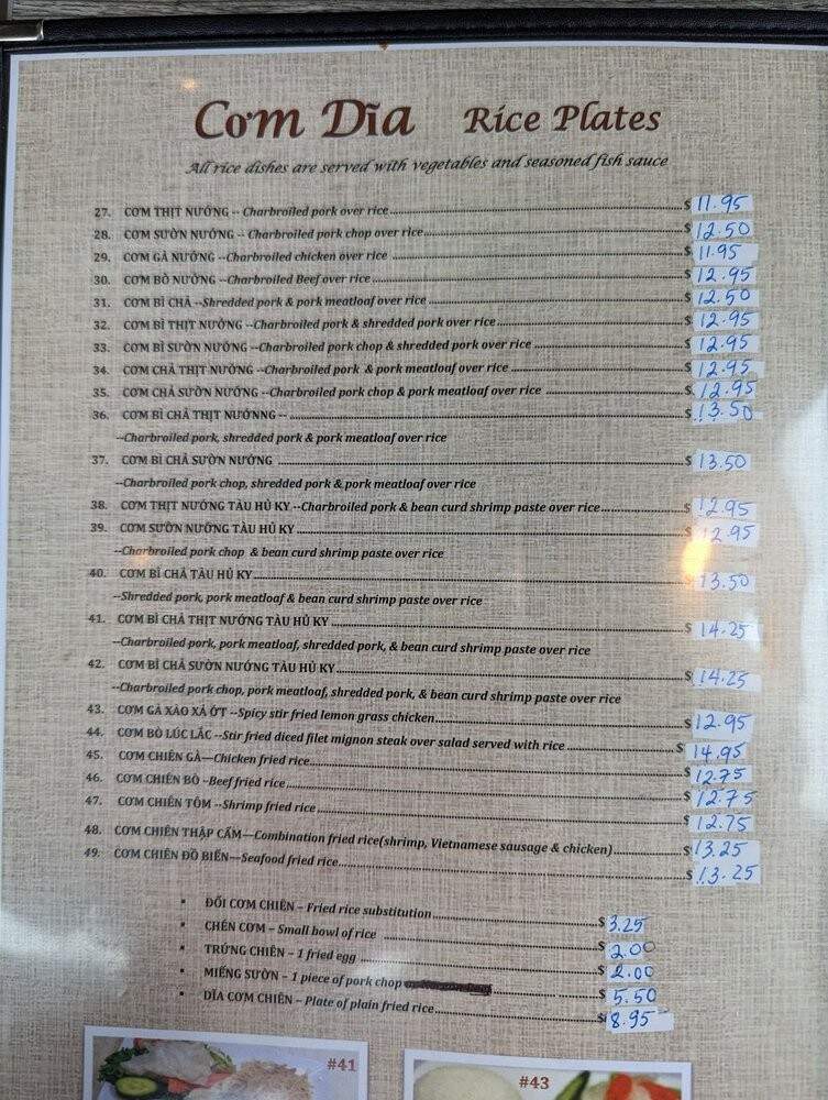 Pho 247 - Huntington Beach, CA menu_pic