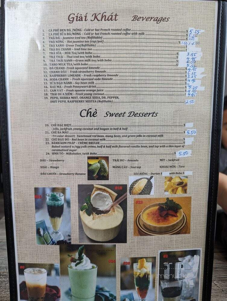Pho 247 - Huntington Beach, CA menu_pic