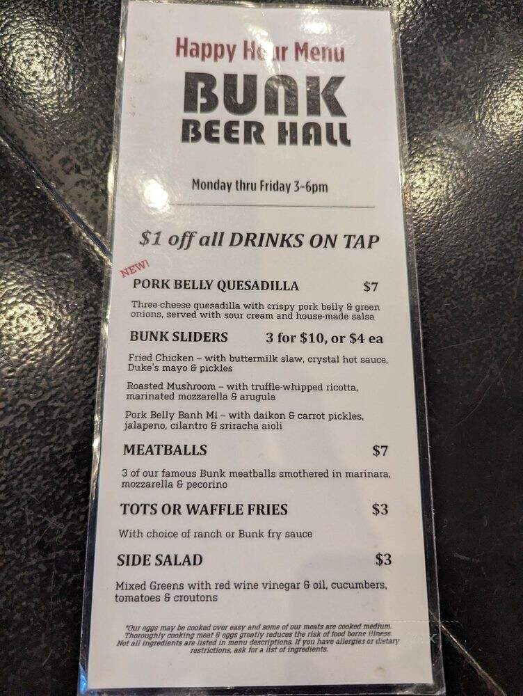 Bunk Beer Hall - Portland, OR