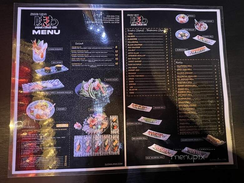 Sushi Ajiwa - El Monte, CA menu_pic