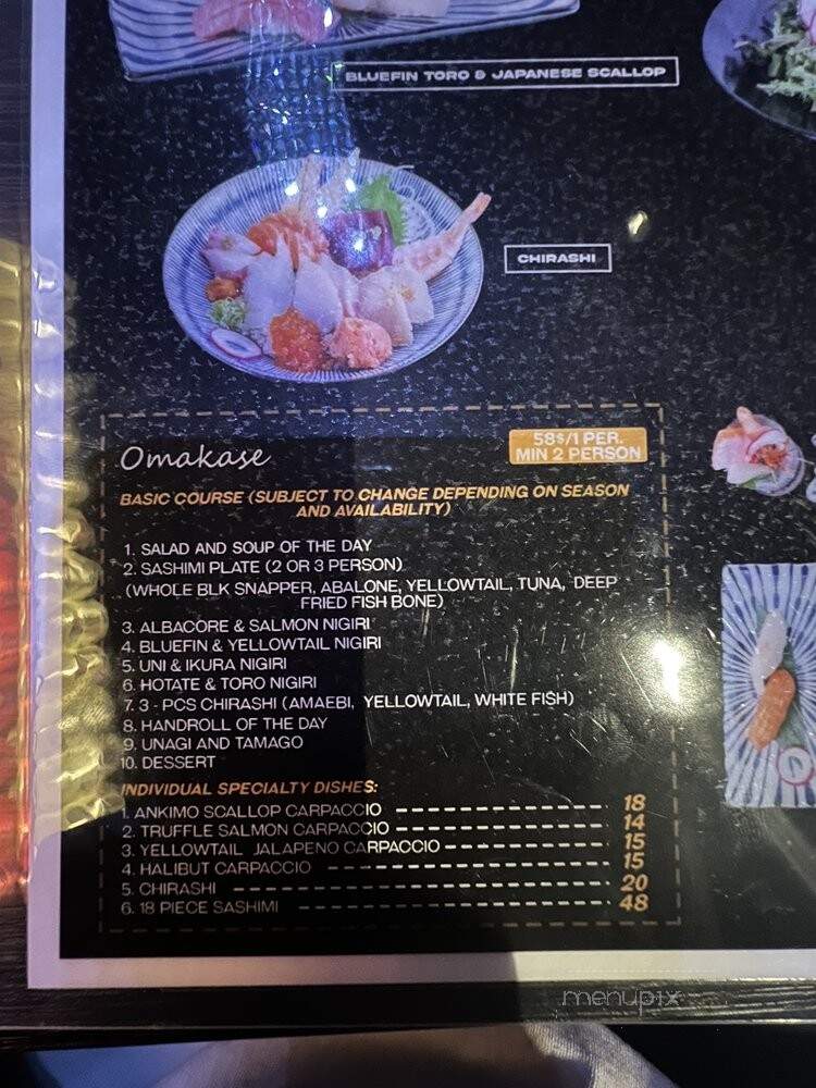 Sushi Ajiwa - El Monte, CA menu_pic