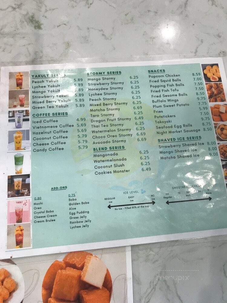 R&B Tea - Rowland Heights, CA menu_pic