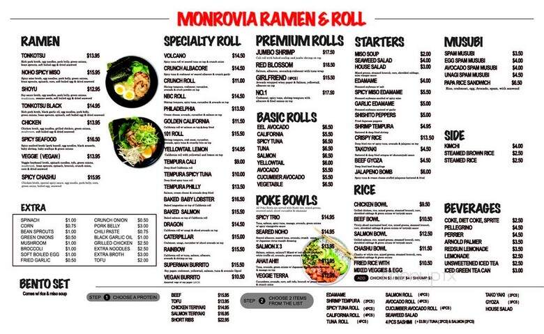 Monrovia Ramen & Roll - Monrovia, CA menu_pic