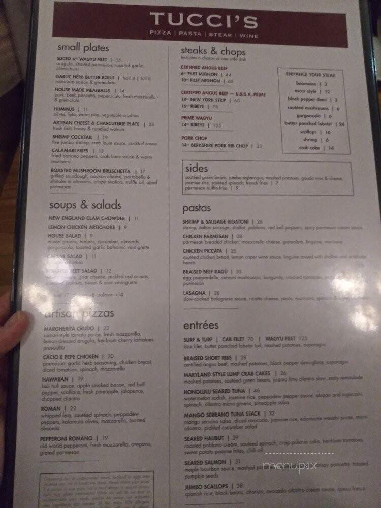 Tucci's - Carmel, IN menu_pic