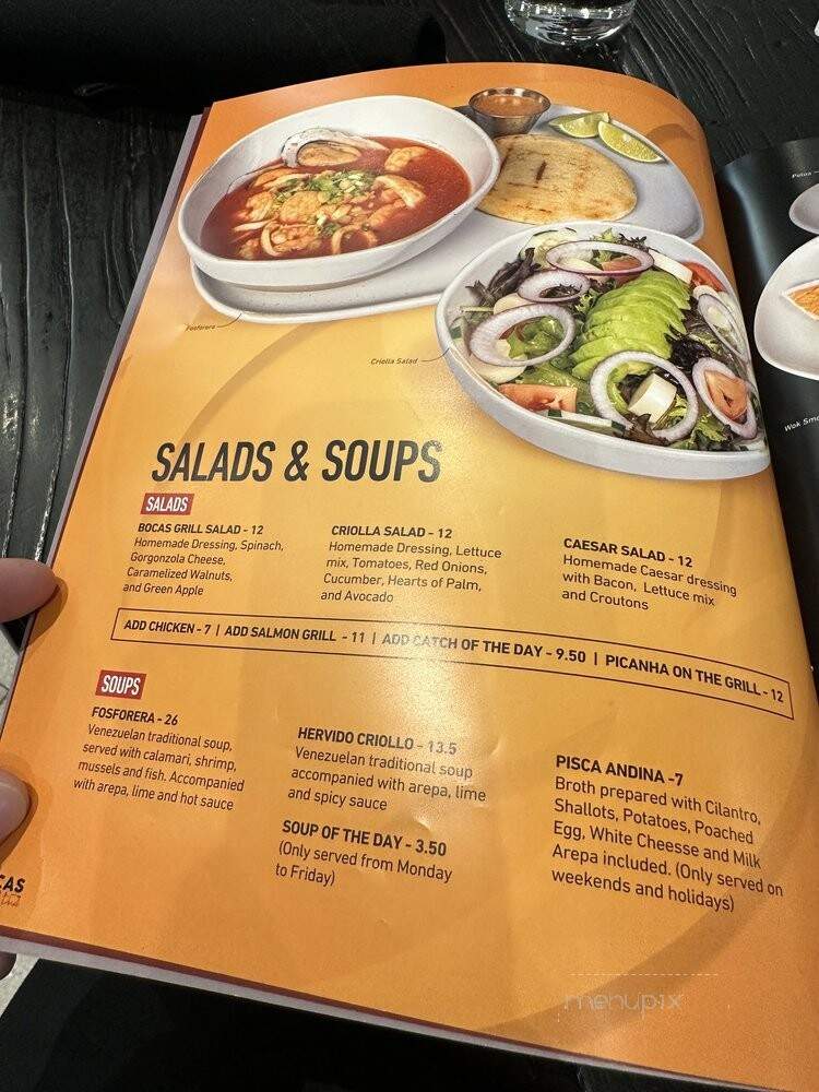 Bocas Grill - Doral, FL menu_pic