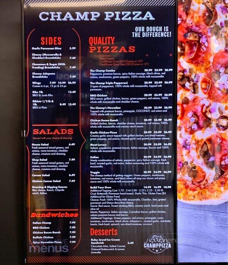 Champ Pizza - Vancouver, WA menu_pic