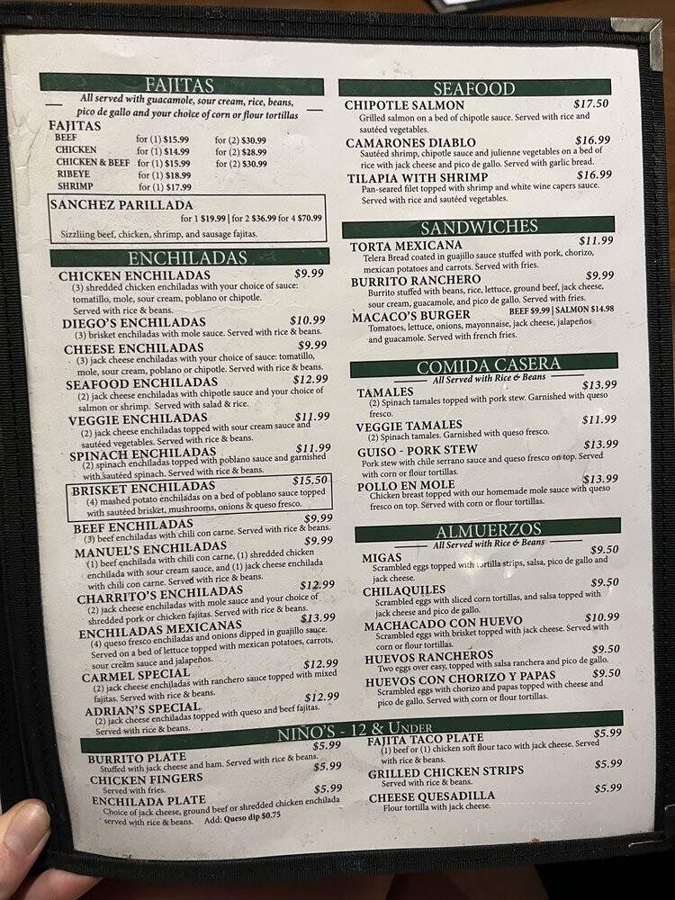 Casa Mama - Rockwall, TX menu_pic