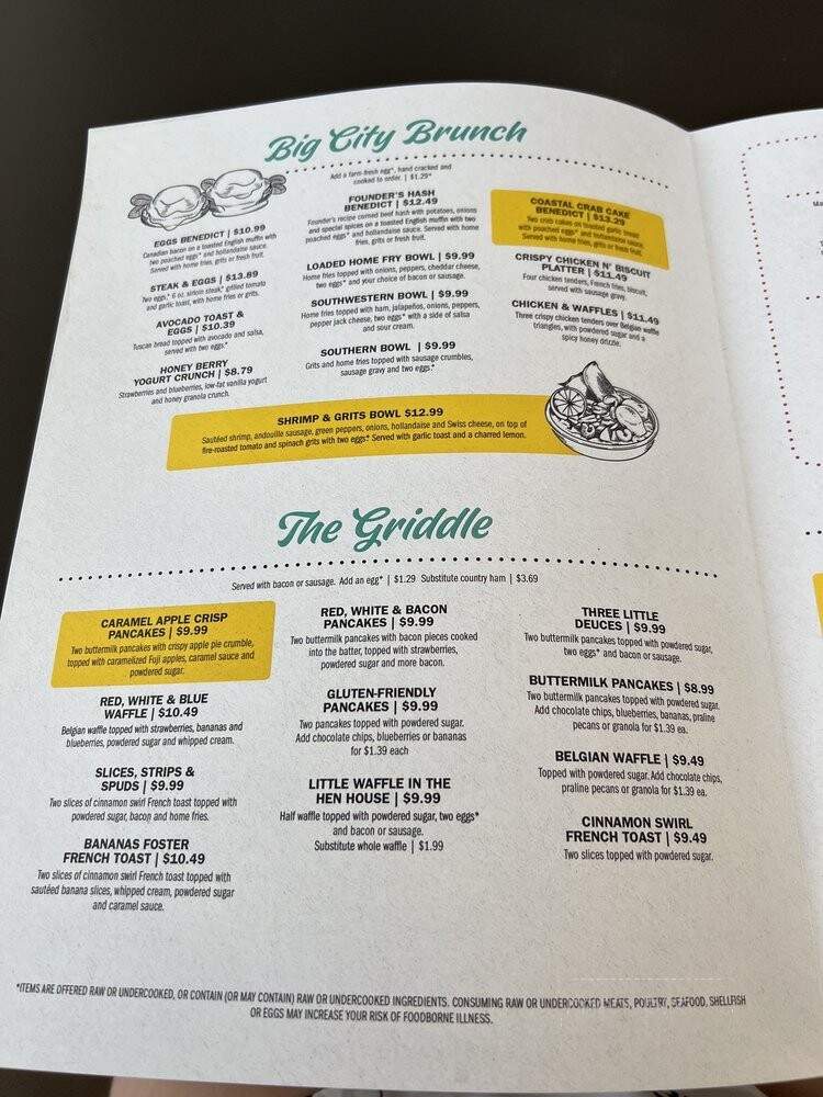 Eggs Up Grill - Ridge, VA menu_pic