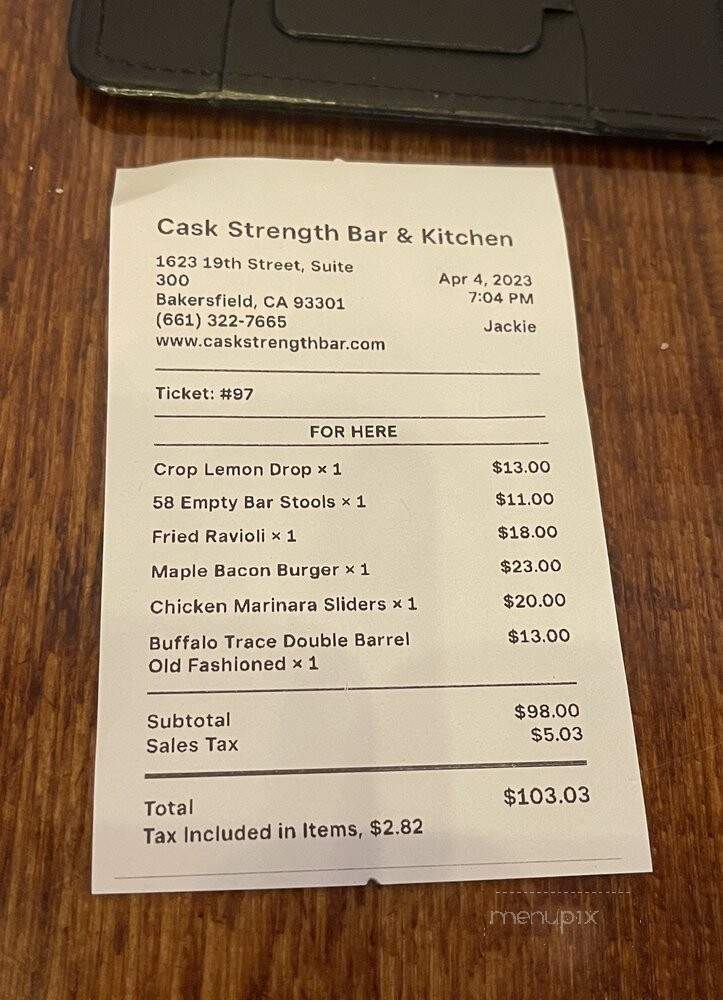 Cask Strength Bar and Kitchen - Bakersfield, CA