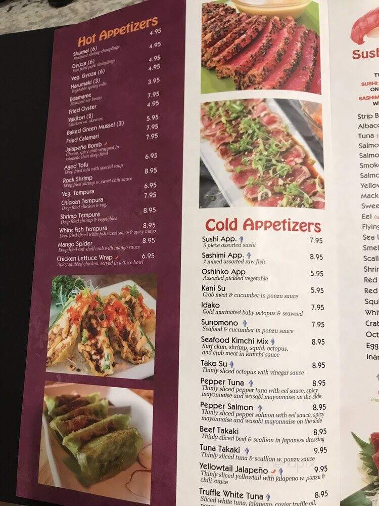 Kumo Sushi - Moss Bluff, LA menu_pic