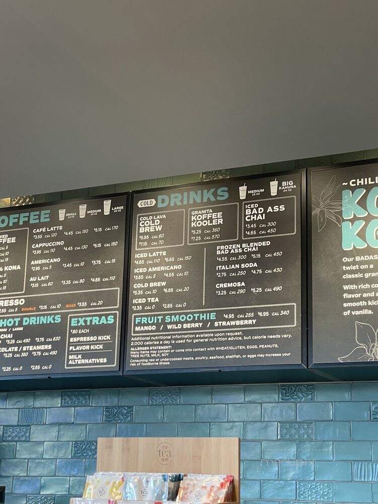 Bad Ass Coffee of Hawaii - Denver, CO menu_pic