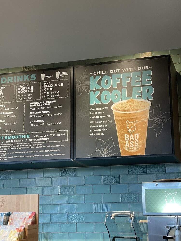 Bad Ass Coffee of Hawaii - Denver, CO menu_pic