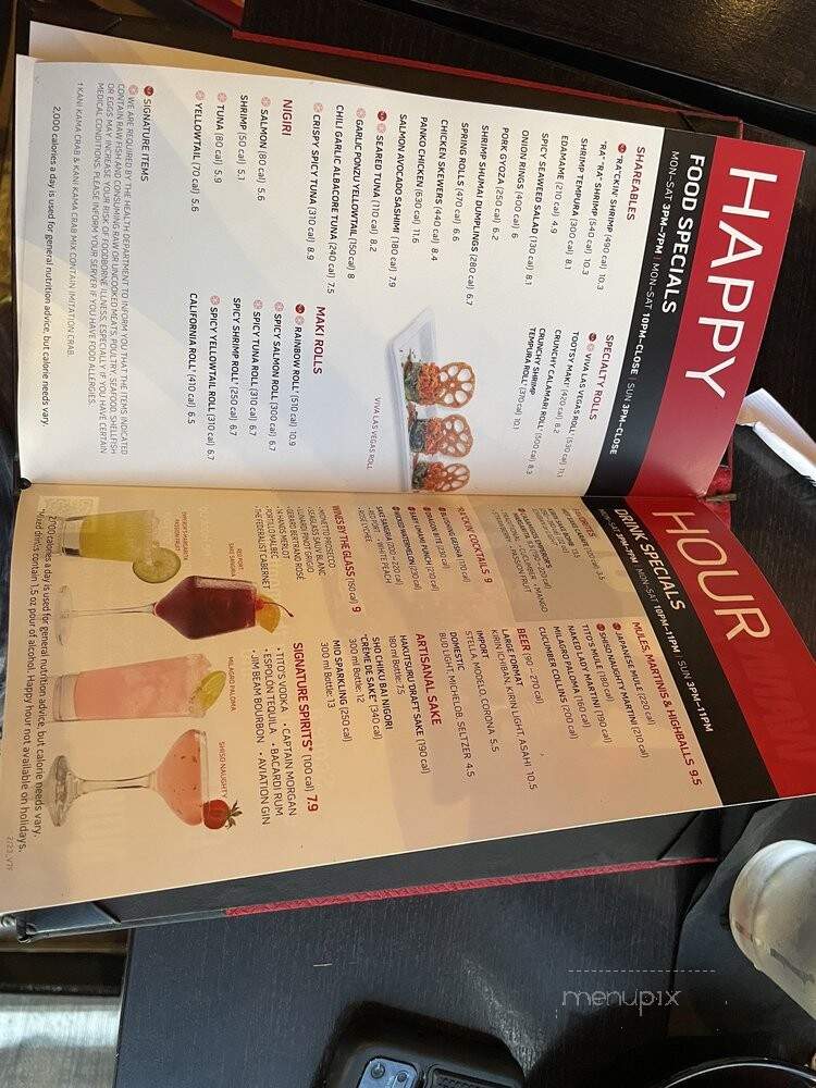 Ra Sushi - Houston, TX menu_pic