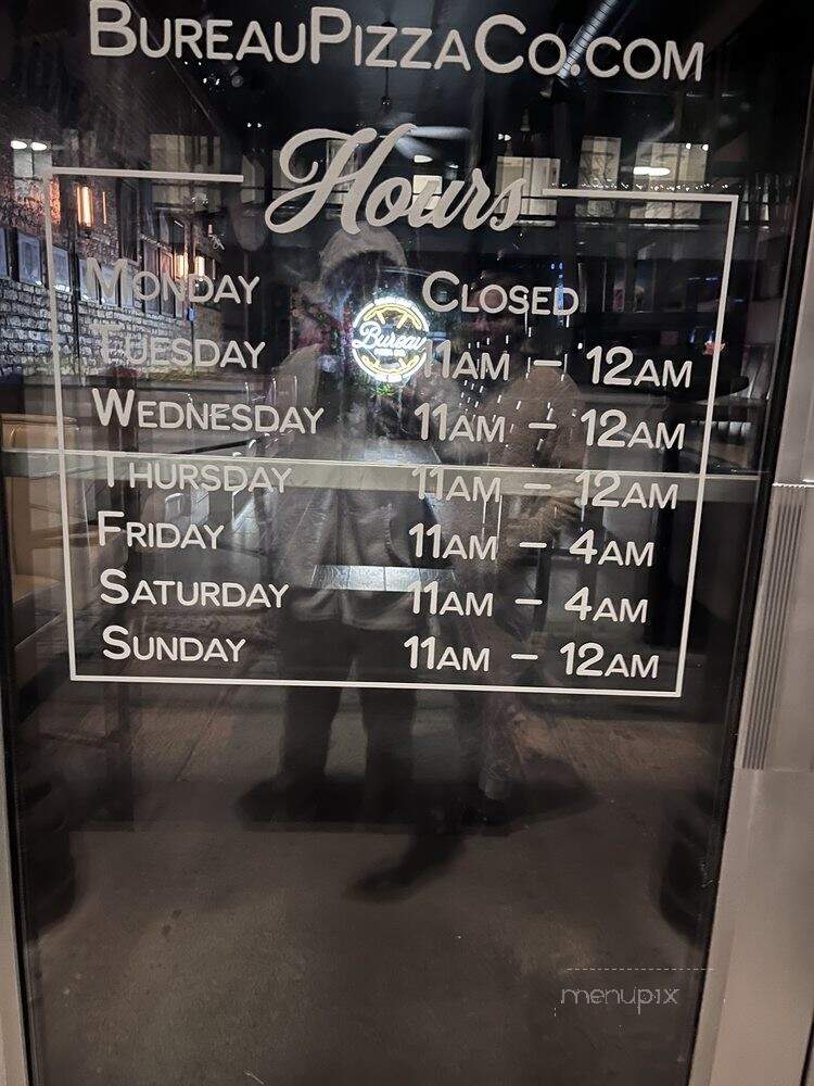 Bureau Pizza - Chicago, IL menu_pic