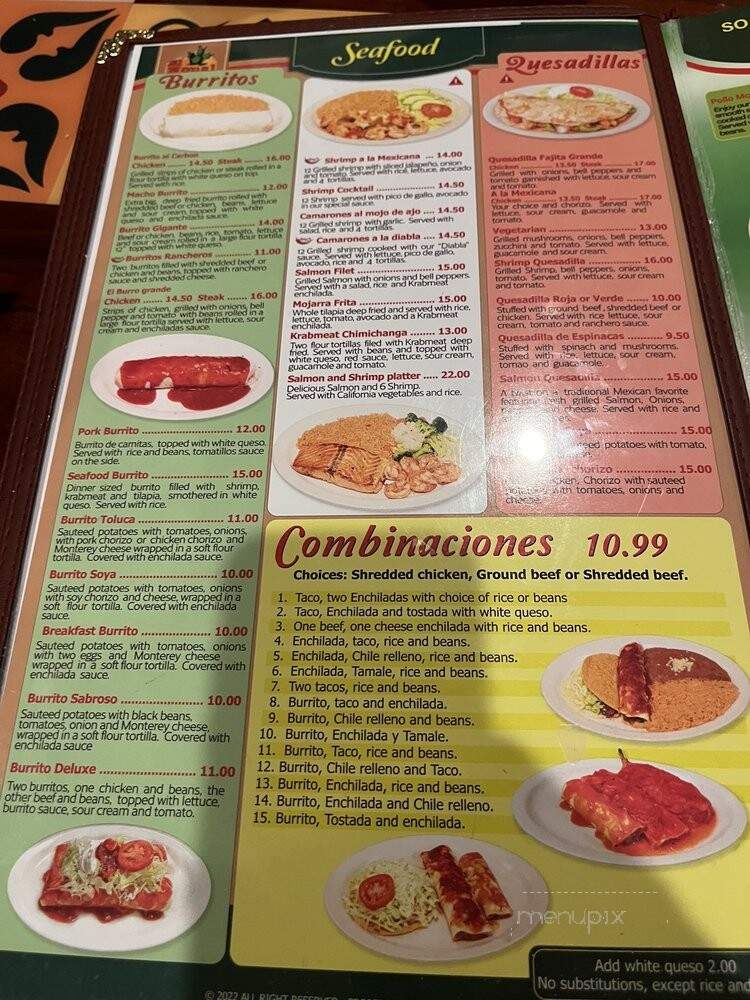 El Nopal - Louisville, KY menu_pic