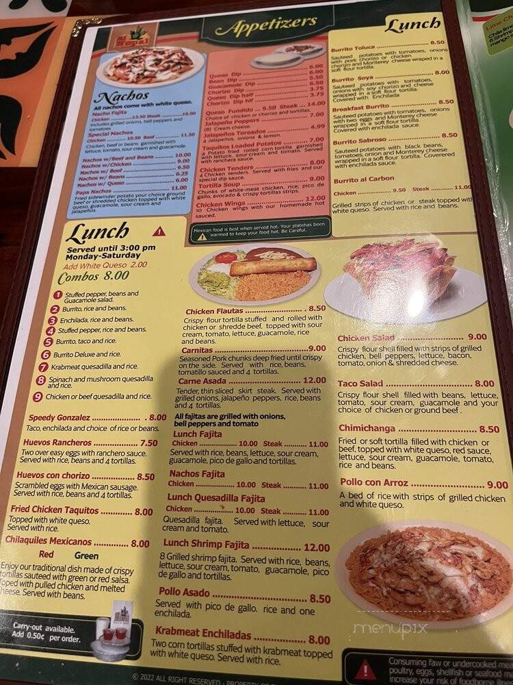 El Nopal - Louisville, KY menu_pic