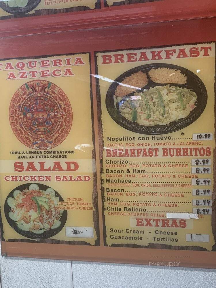 Taco Azteca - Corona, CA menu_pic