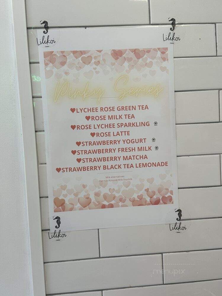 Lilikoi Boba - Lafayette, CA menu_pic