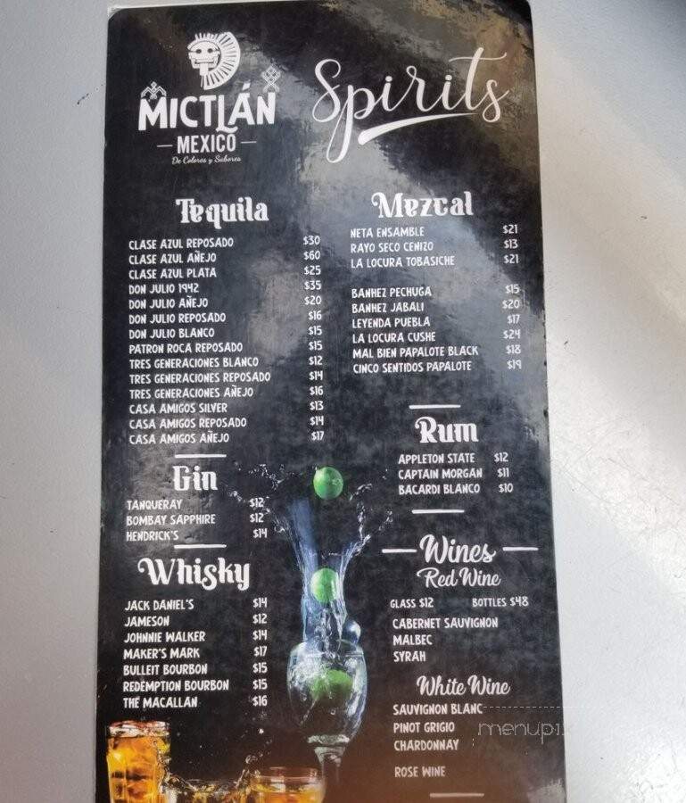 Mictlan Mexico - New York, NY menu_pic
